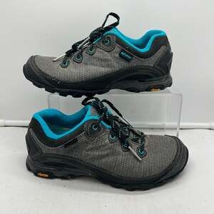 Ahnu Sugarpine II Shoes Womens 7 Hiking Waterproof Grey Blue 1019232 Teva